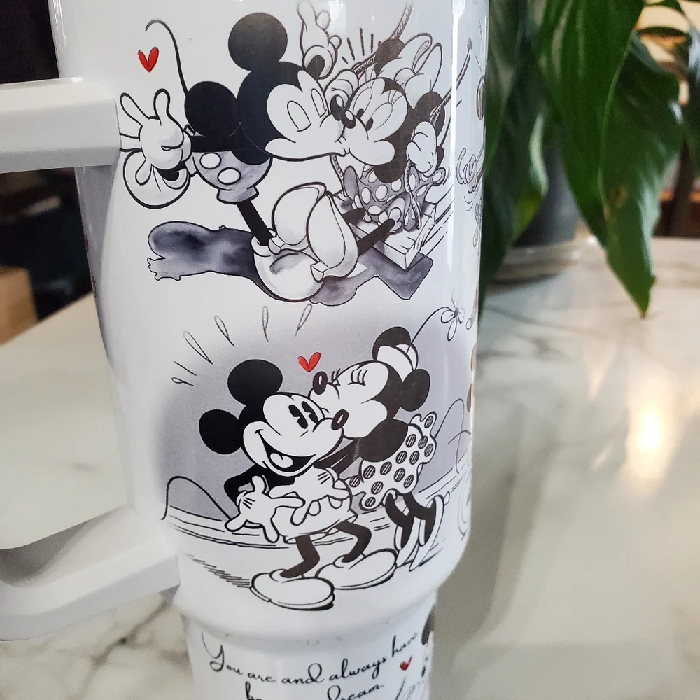 Mickey & Minnie Mouse Life is Better with you by my side 40oz Traveler Tumbler